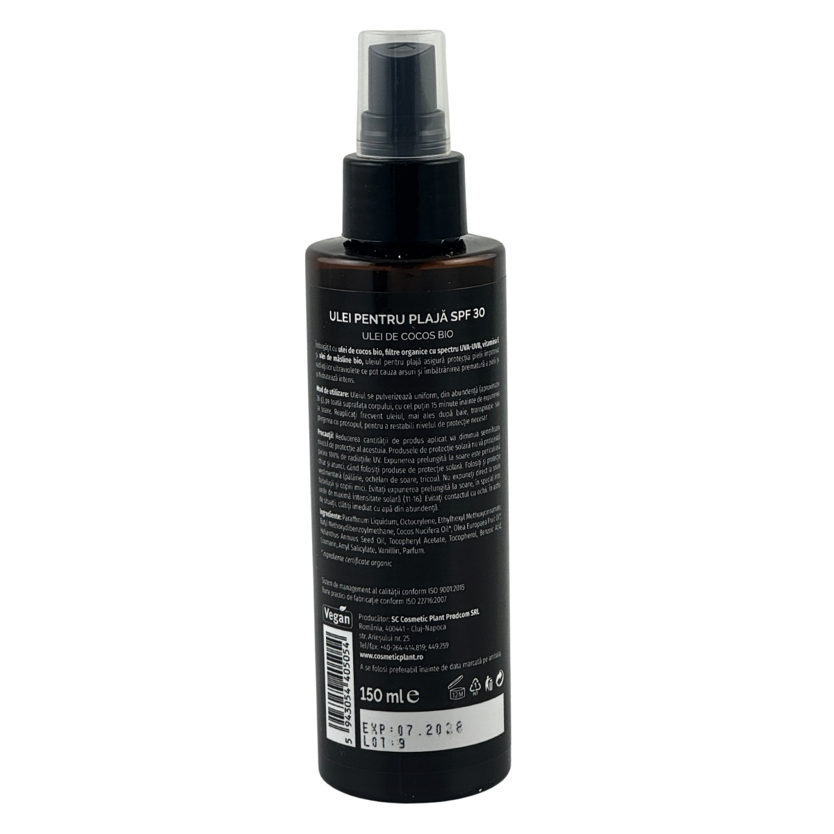 Ulei plaja cocos SPF 30 150 ml