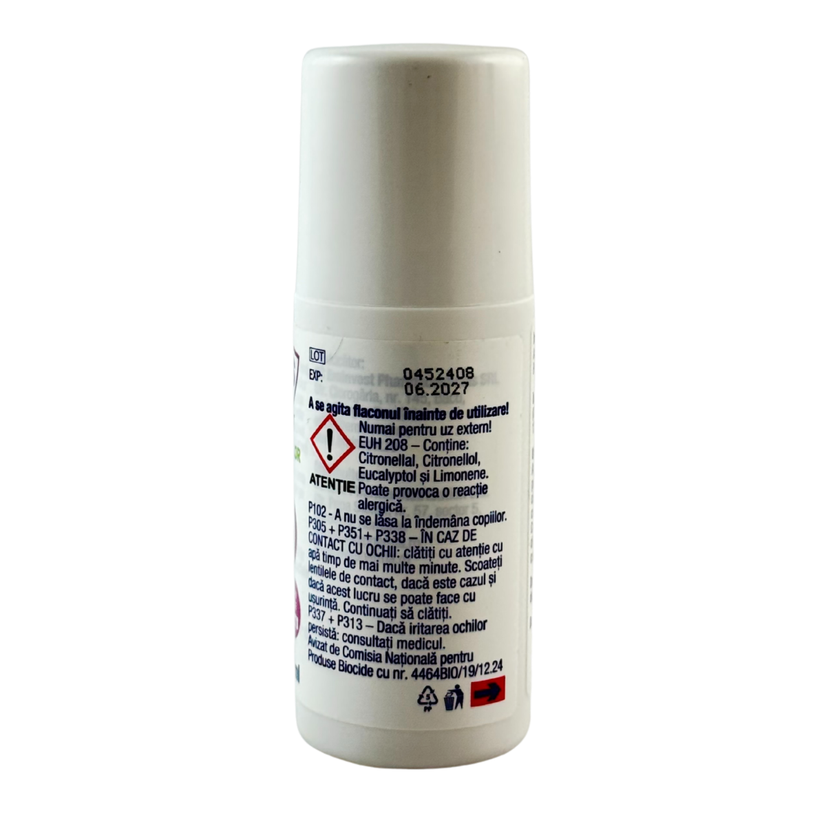 Roll On repelent impotriva tantarilor si capuselor 60 ml