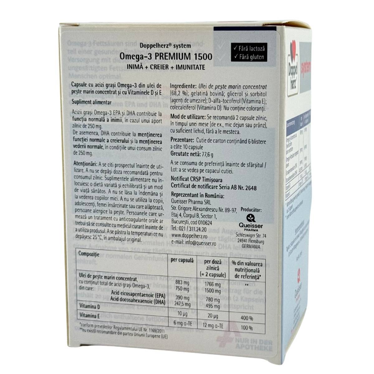 Omega 3 Premium System 1500 60 capsule
