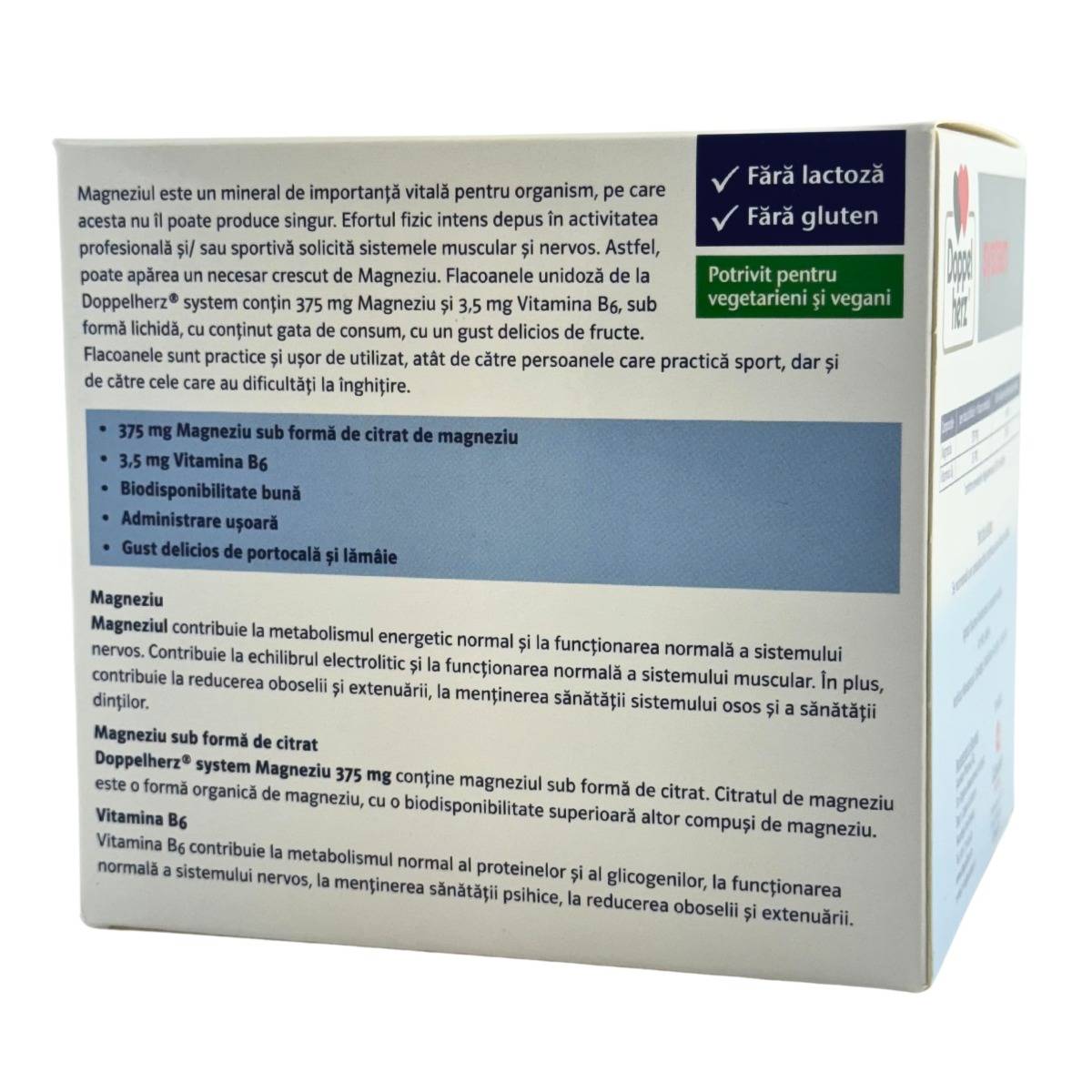 Magneziu 375 mg lichid System 30 doze