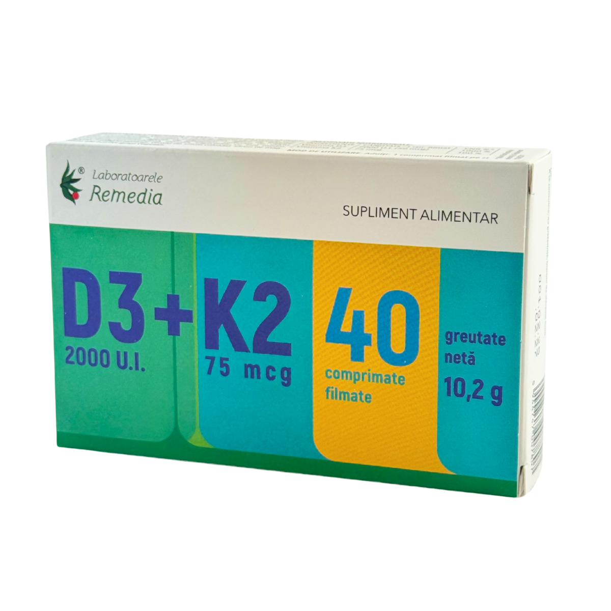 D3 2000 u.i.+ K2 75mg 40 comprimate
