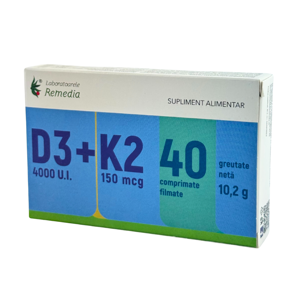 D3 4000 u.i.+ K2 150mg 40 comprimate