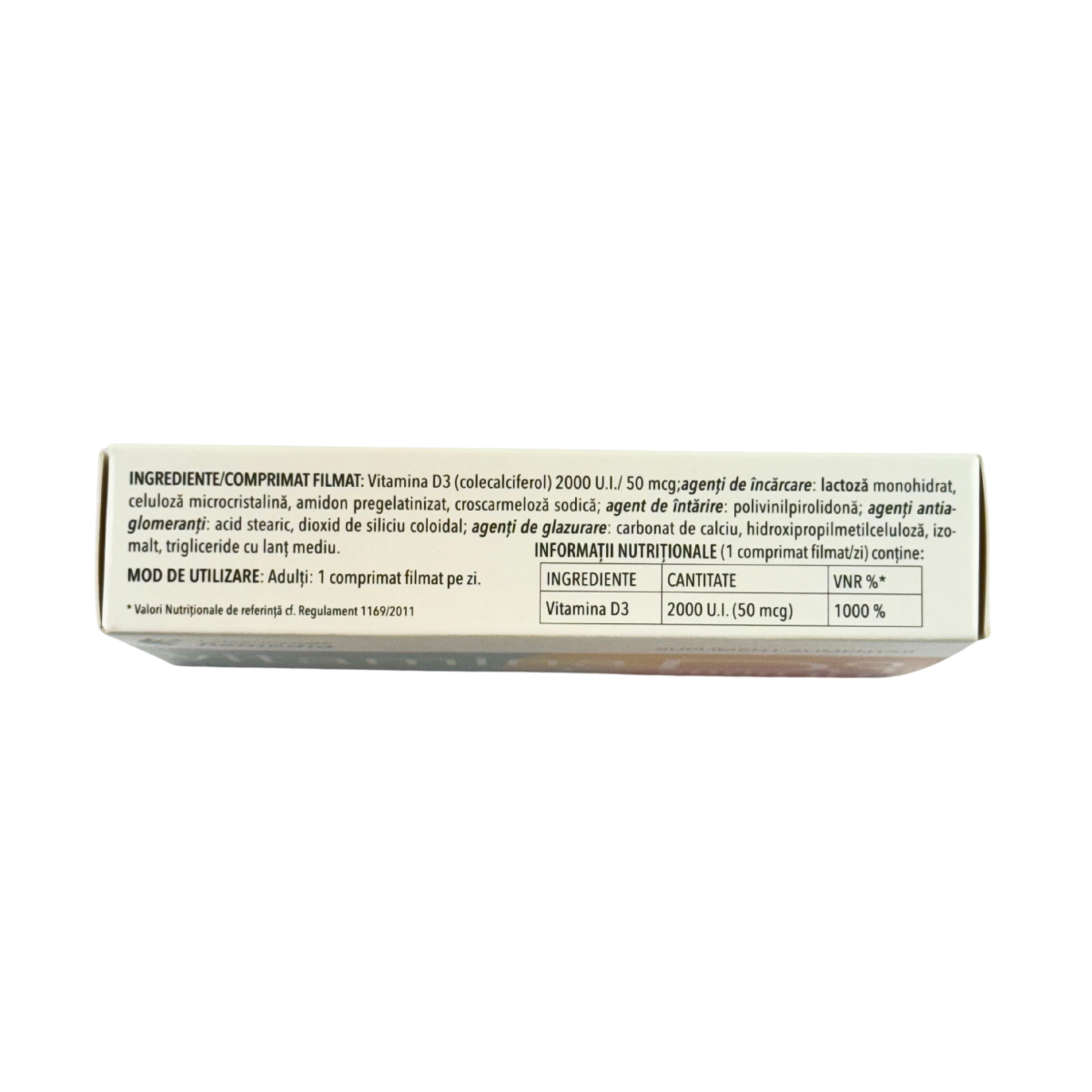Vitamina D3 2000 u.i. 40 comprimate