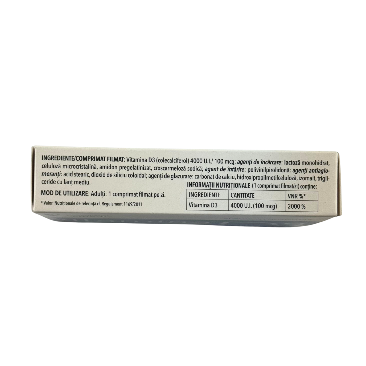 Vitamina D3 4000 u.i. 40 comprimate