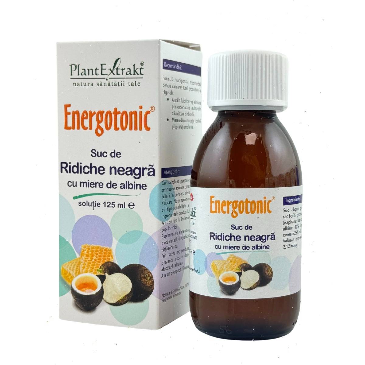 Energotonic Suc de ridiche neagra cu miere de albine 125 ml