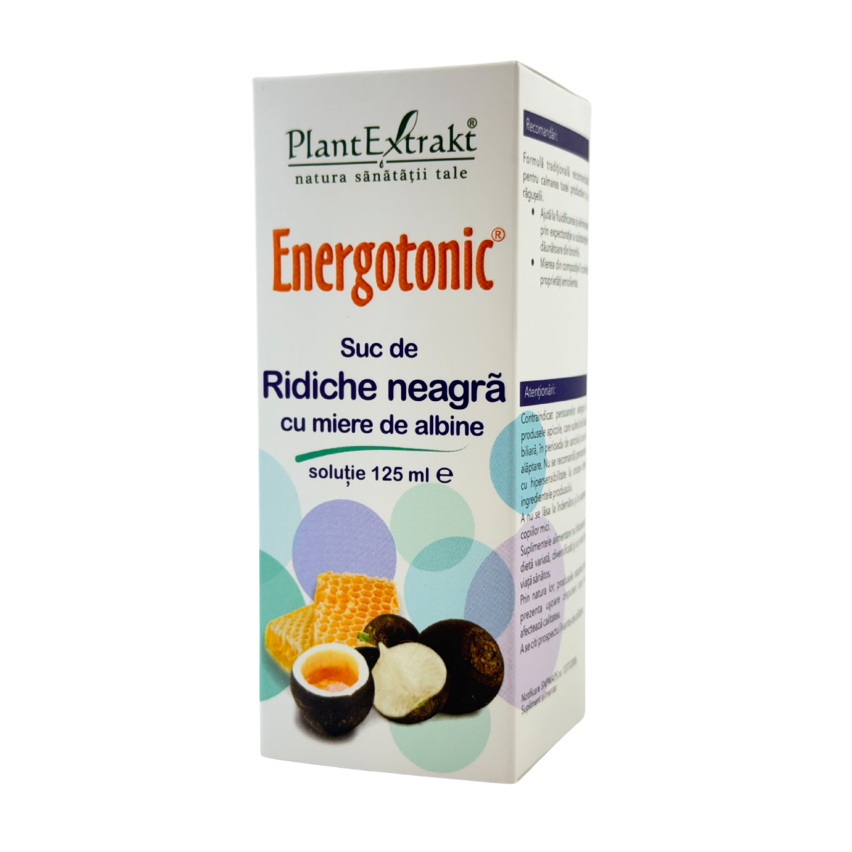 Energotonic Suc de ridiche neagra cu miere de albine 125 ml