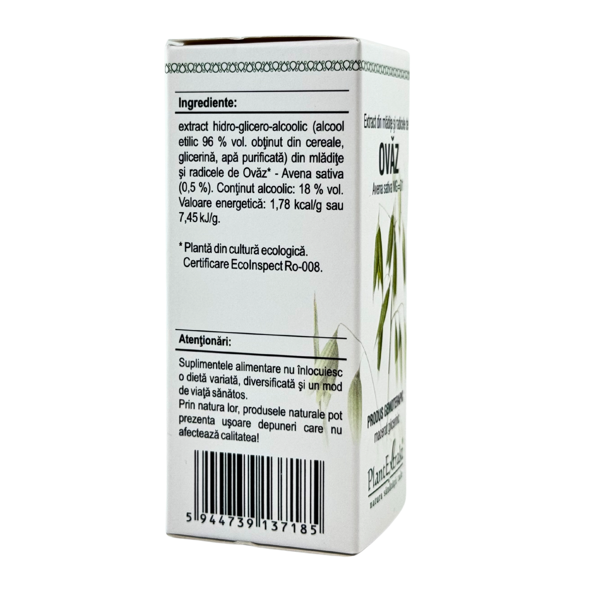 Extract din mladite si radicele de Ovaz 50 ml