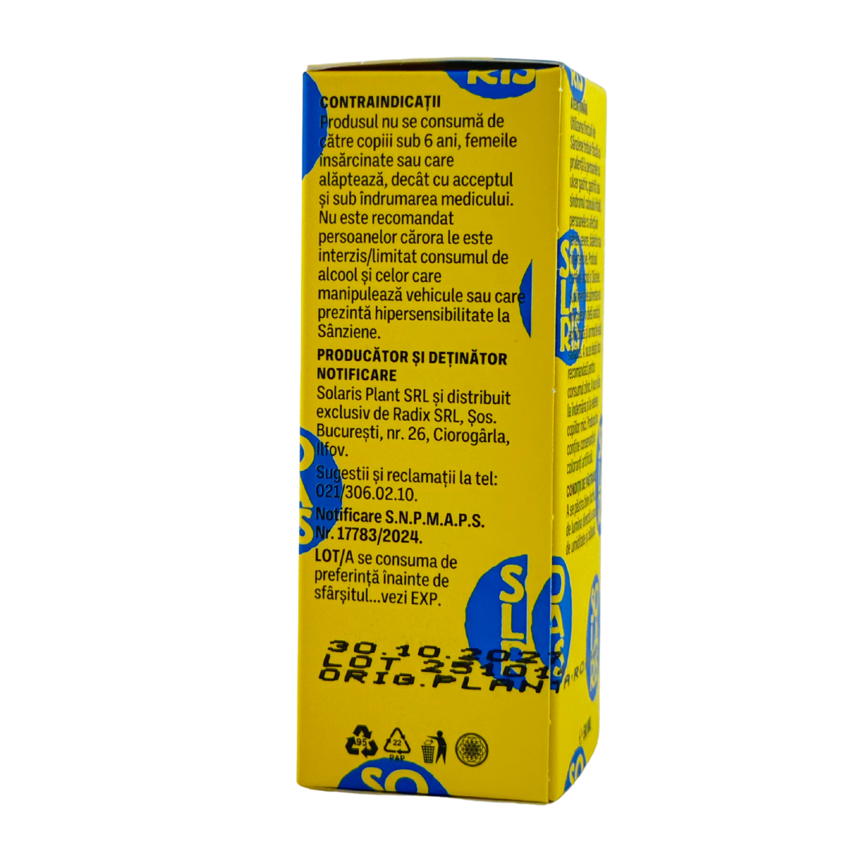 Tinctura de Sanziene - Sanatatea tiroidei 50 ml