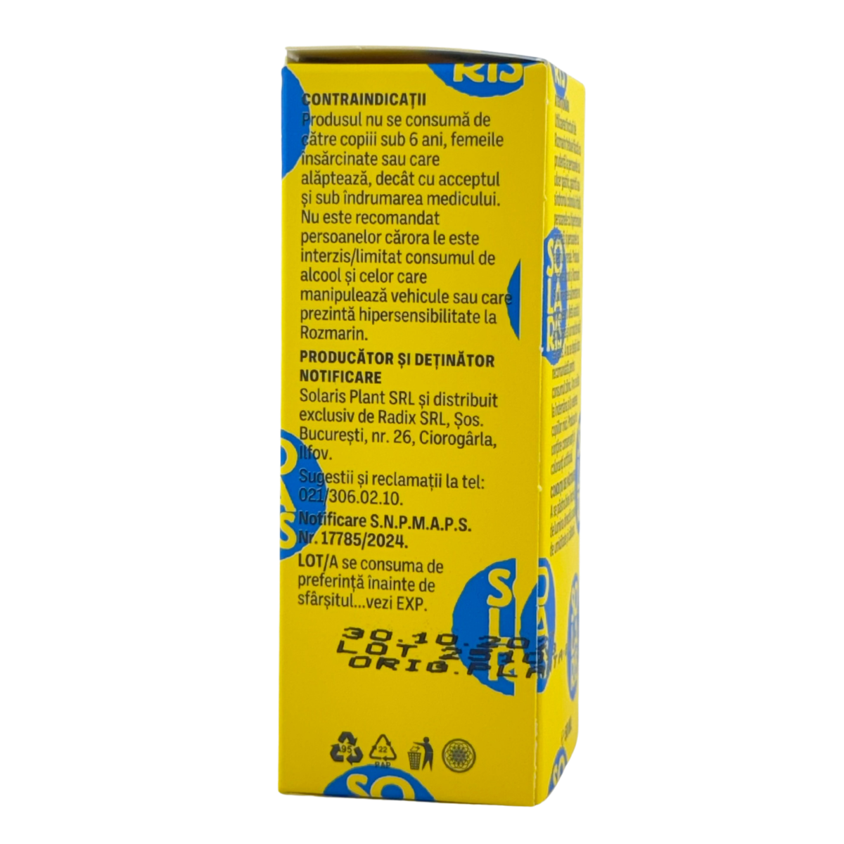 Tinctura de Rozmarin - Anticadere par 50 ml