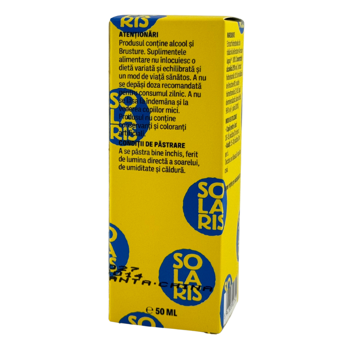 Tinctura de Brusture - Detoxifiere 50 ml