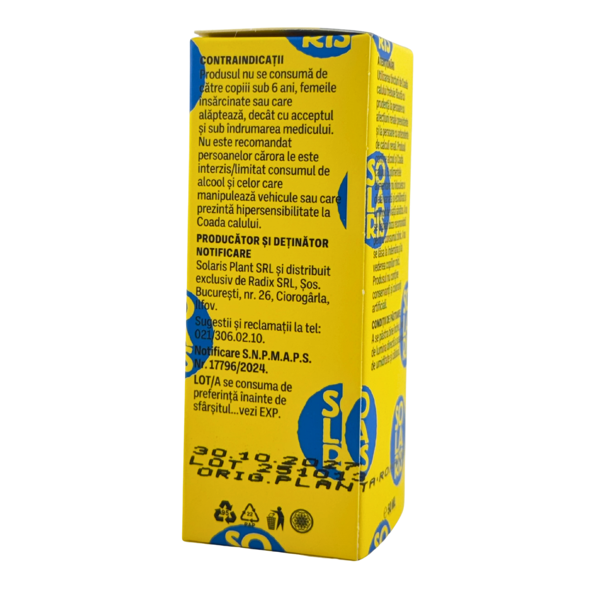 Tinctura de Coada calului - Sistem osos 50 ml