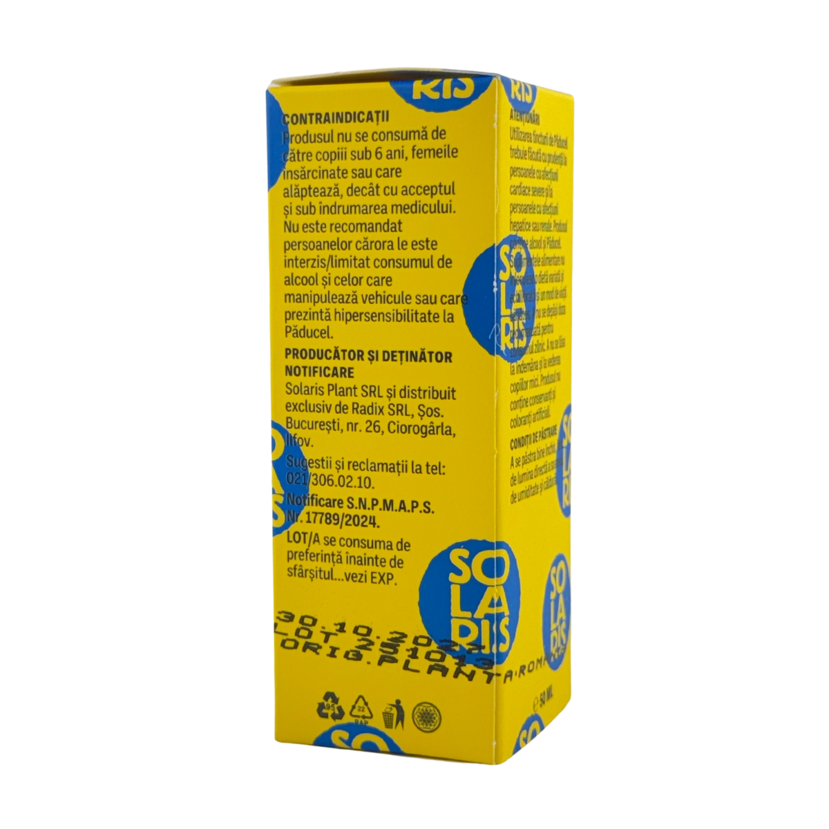 Tinctura de Paducel - Sanatatea inimii 50 ml