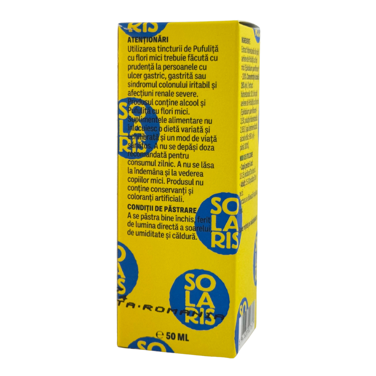 Tinctura de Pufulita cu flori mici - Prostata sanatoasa 50 ml