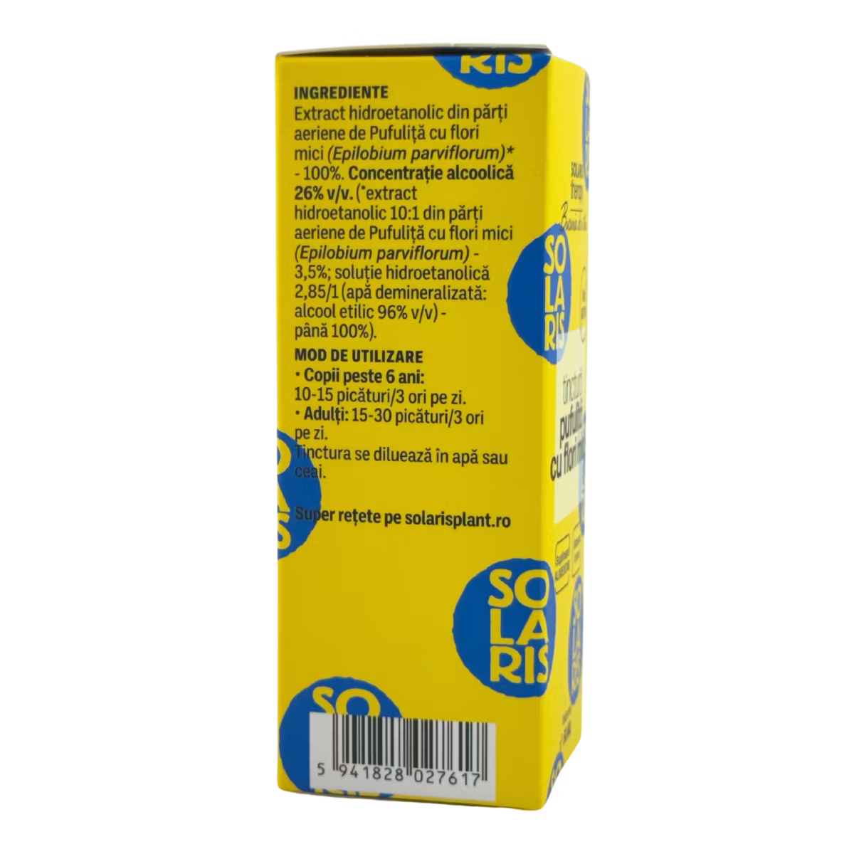 Tinctura de Pufulita cu flori mici - Prostata sanatoasa 50 ml