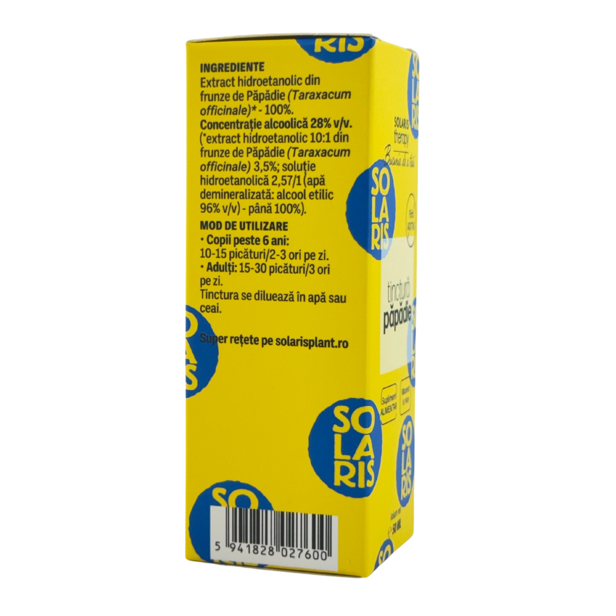 Tinctura de Papadie - Hepatoprotectoare 50 ml