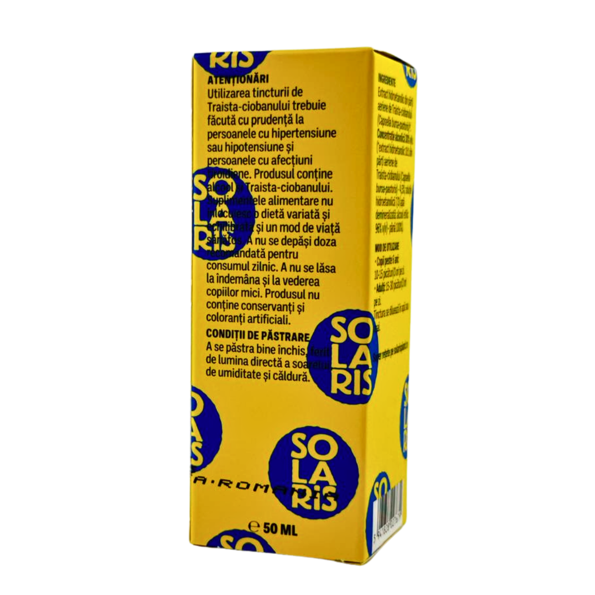 Tinctura de Traista ciobanului - Antihemoragic 50 ml