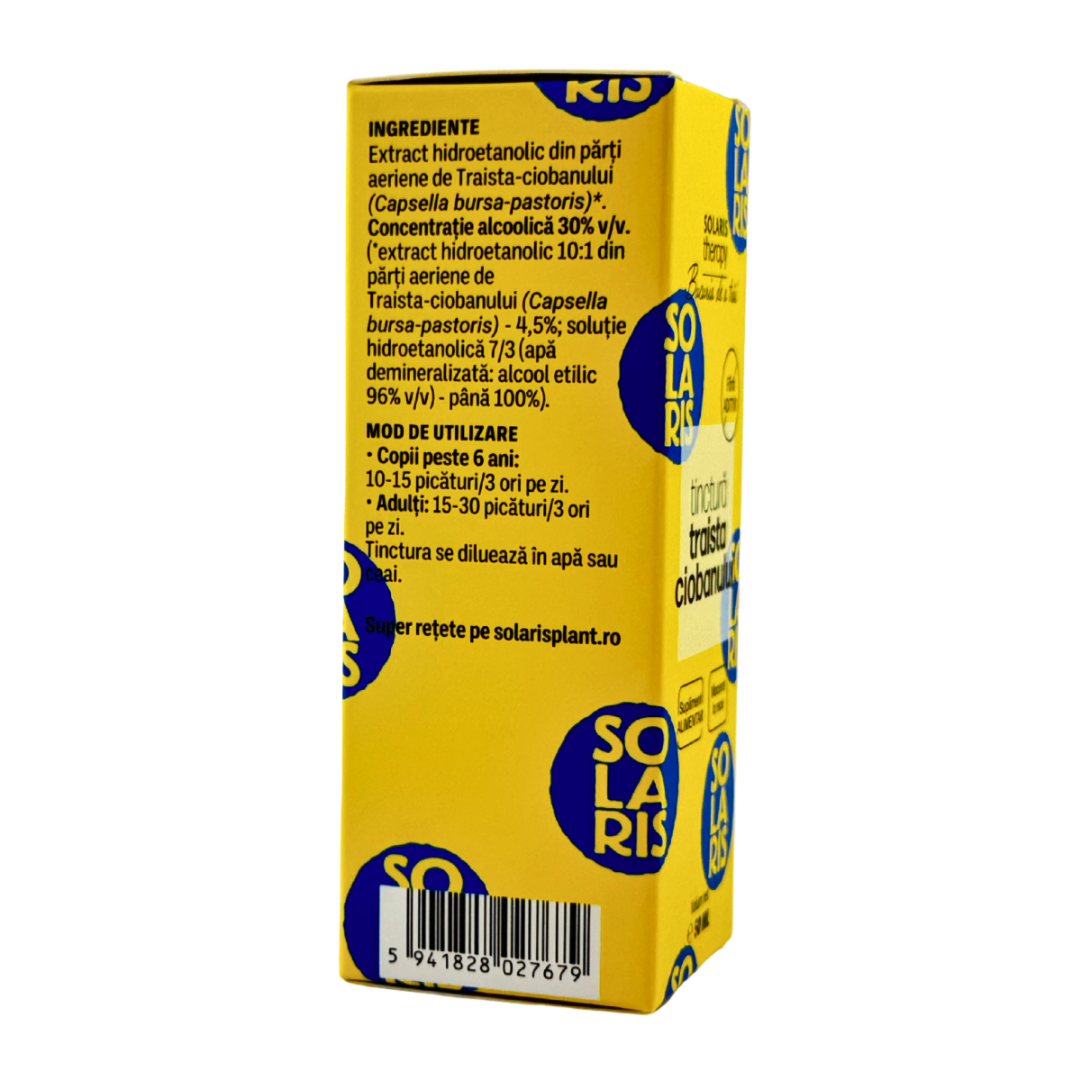 Tinctura de Traista ciobanului - Antihemoragic 50 ml