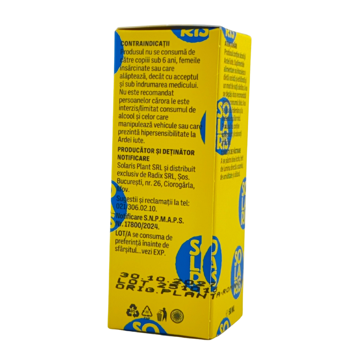 Tinctura de Ardei iute - Circulatia sangelui 50 ml