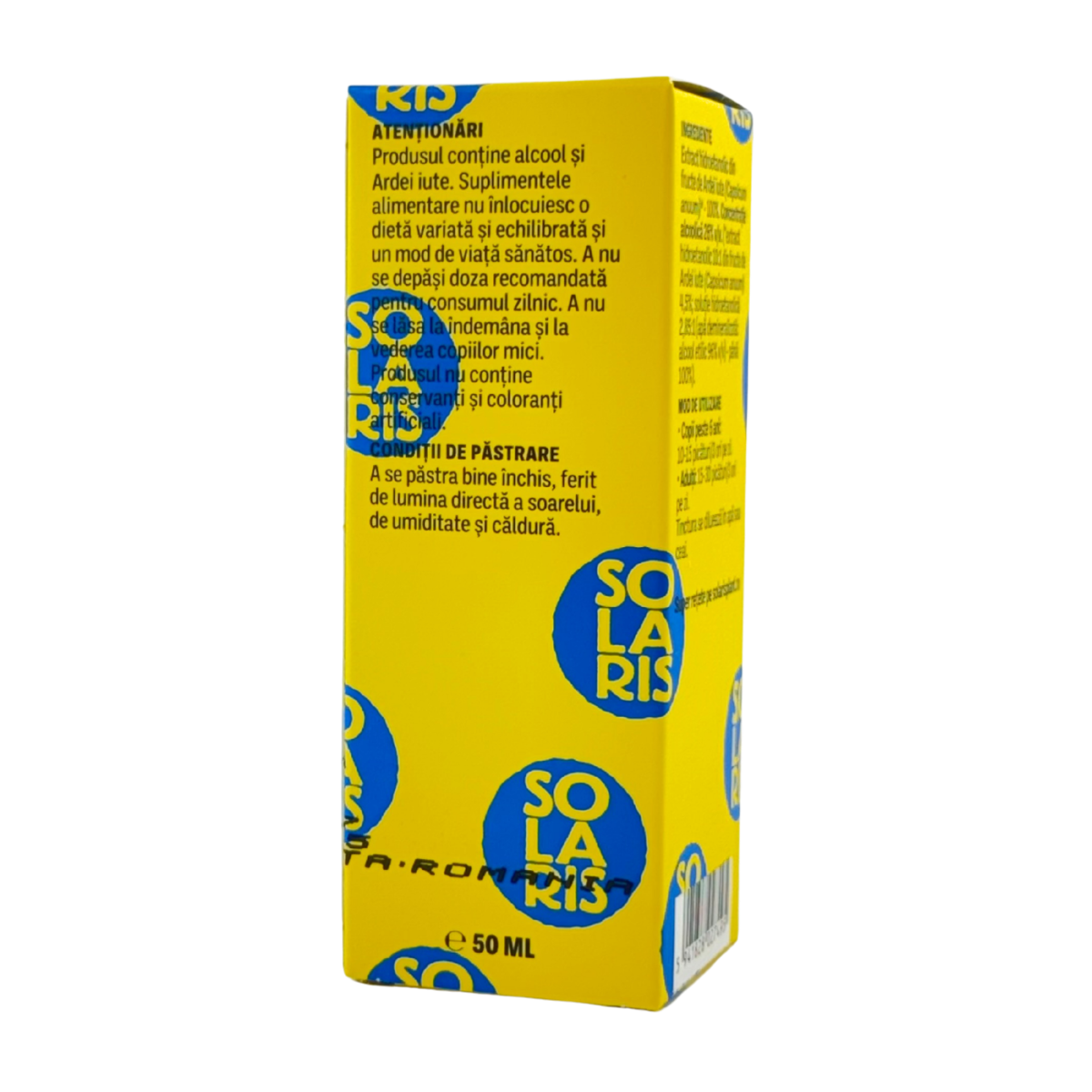 Tinctura de Ardei iute - Circulatia sangelui 50 ml
