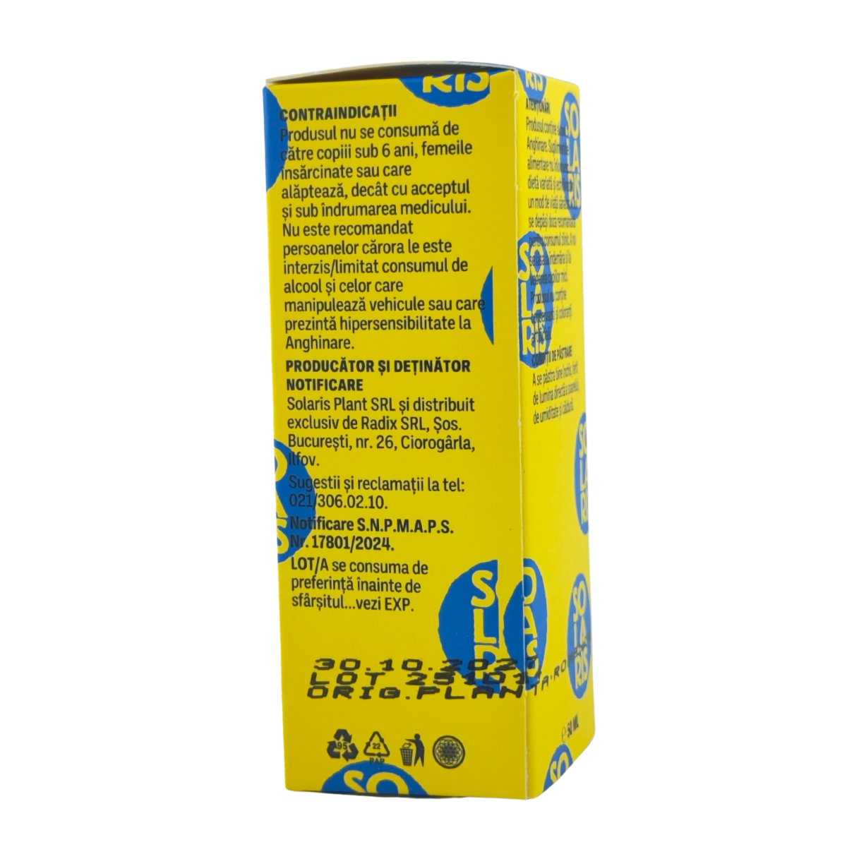 Tinctura de Anghinare - Protectie hepatica 50 ml