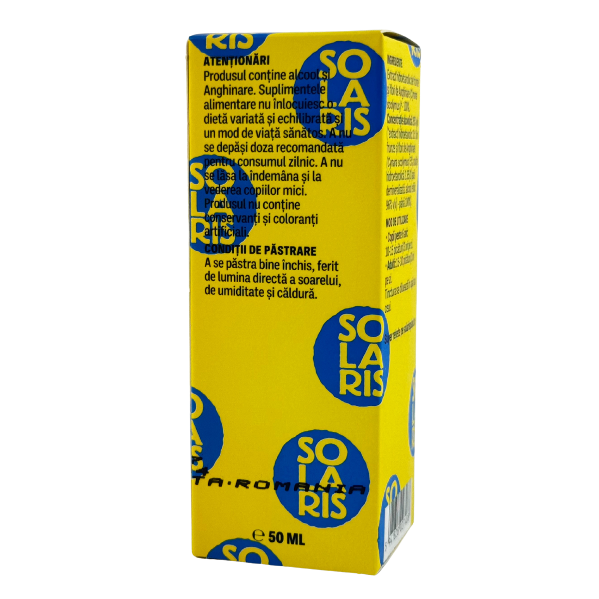 Tinctura de Anghinare - Protectie hepatica 50 ml