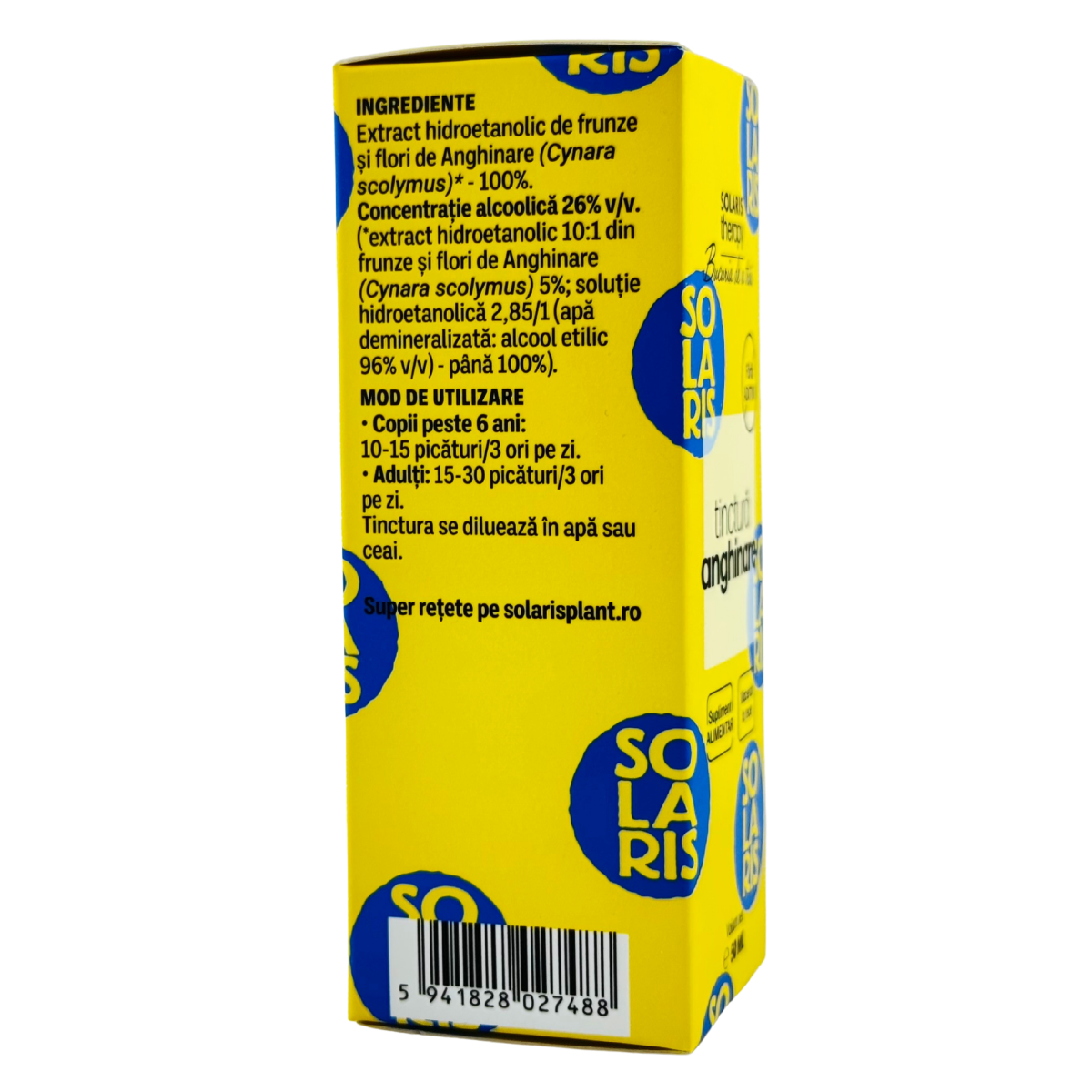 Tinctura de Anghinare - Protectie hepatica 50 ml