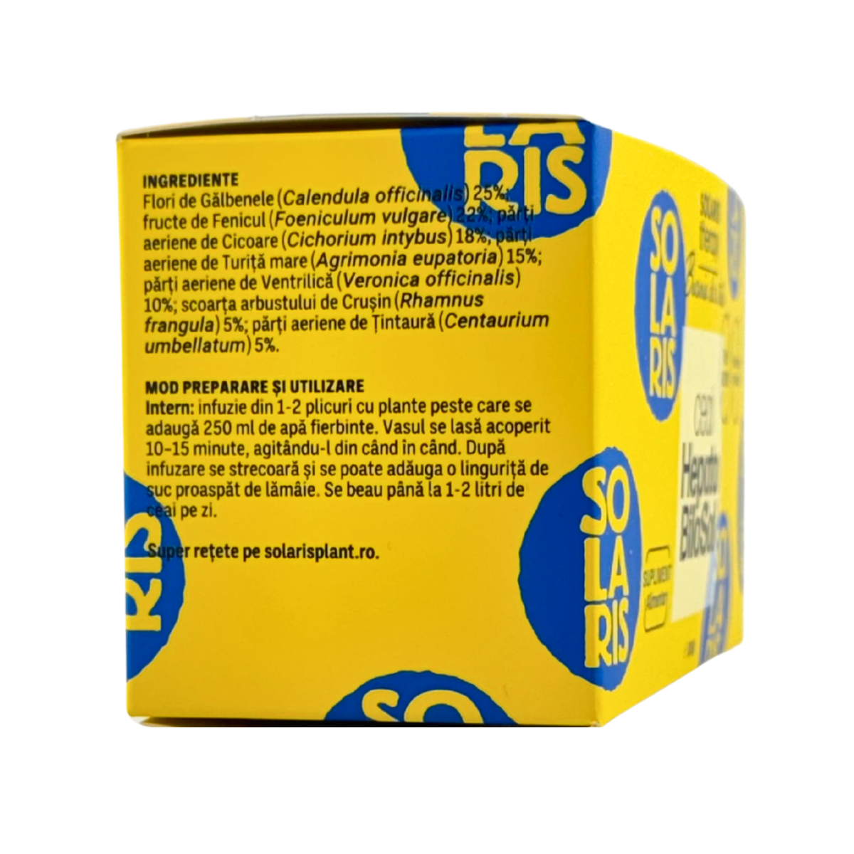 Ceai HepatoBiloSol - Ficat si bila 20 doze