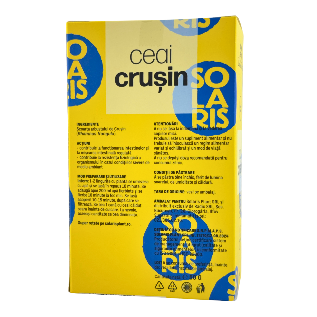 Ceai de Crusin - Laxativ 50 g