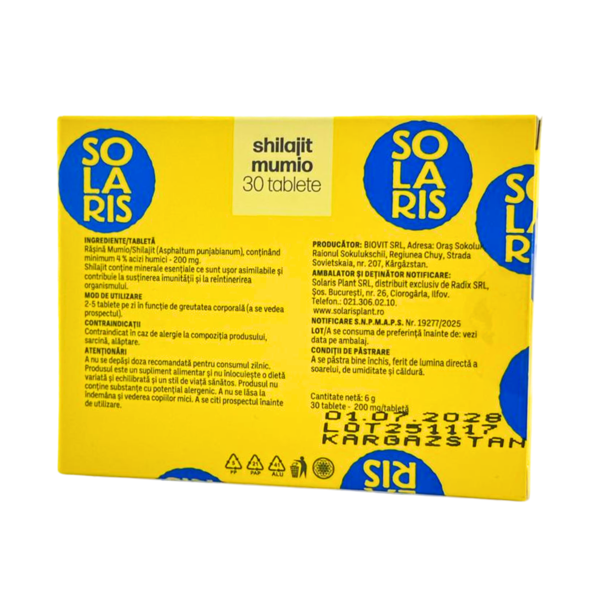 Shilajit Mumio 30 tablete