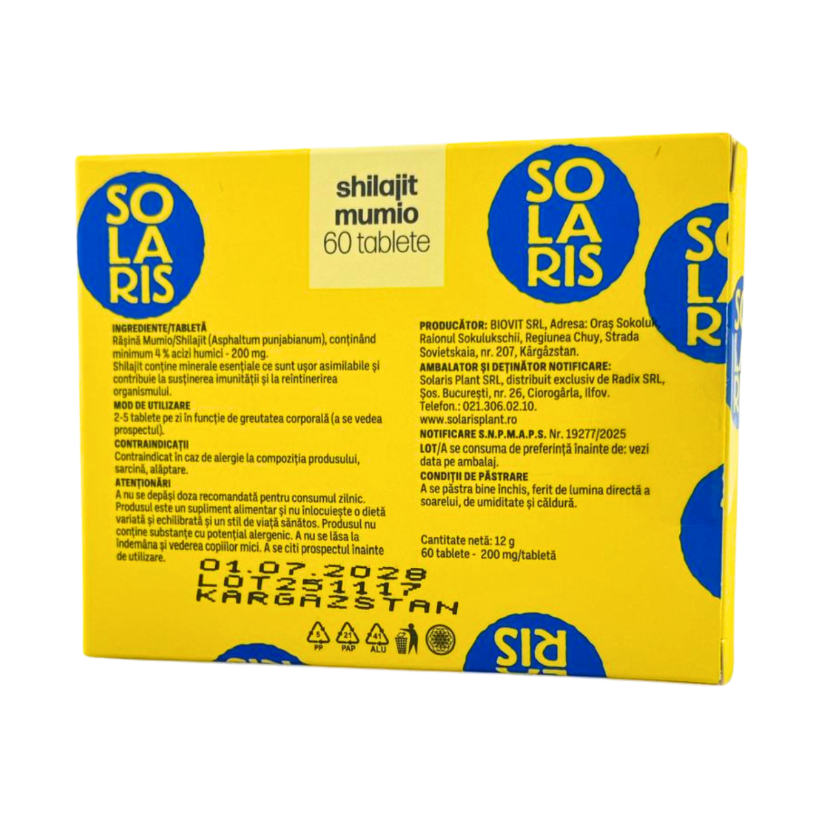 Shilajit Mumio 60 tablete