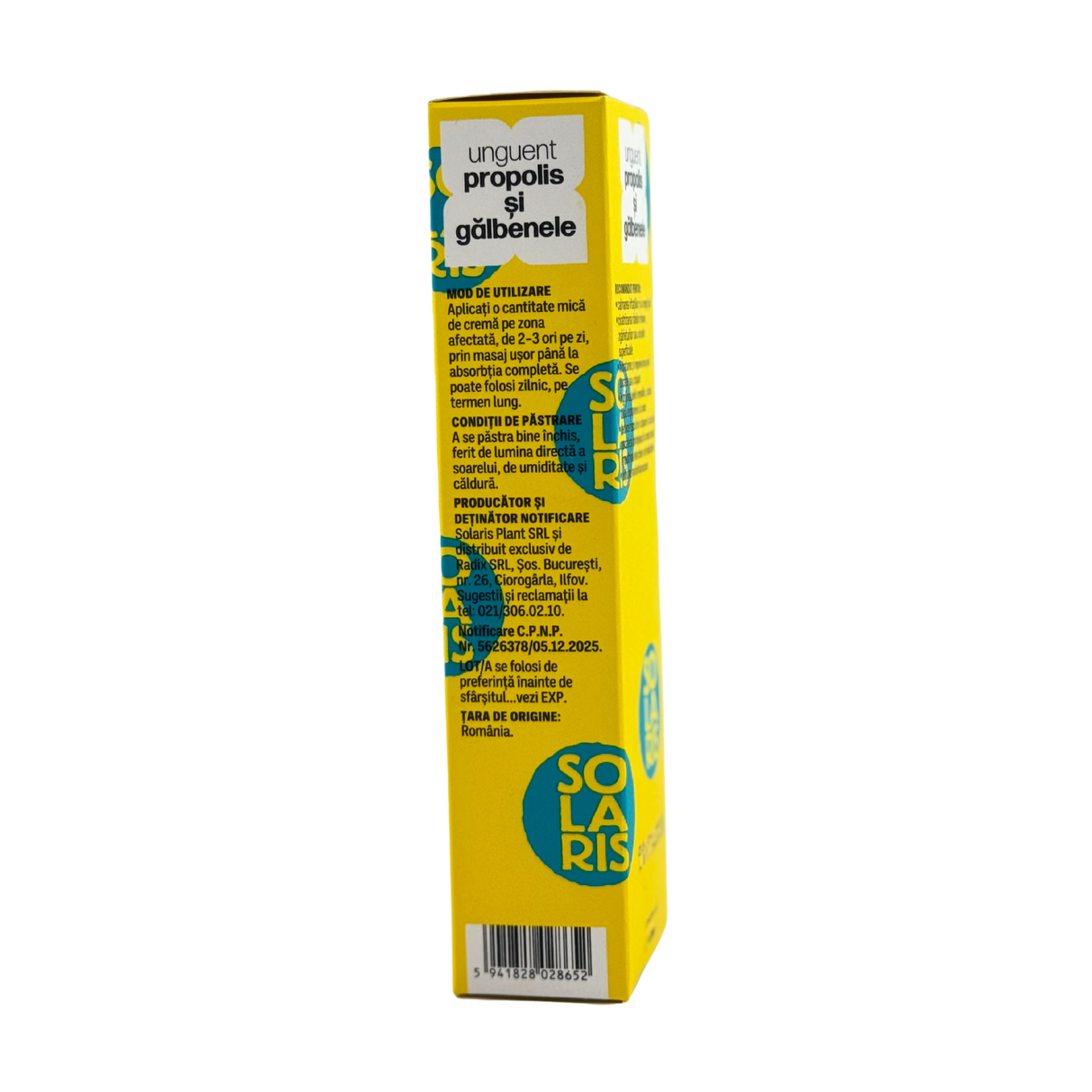 Unguent cu Propolis si Galbenele - Antiseptic 40 ml