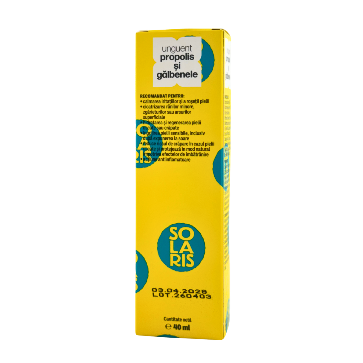 Unguent cu Propolis si Galbenele - Antiseptic 40 ml