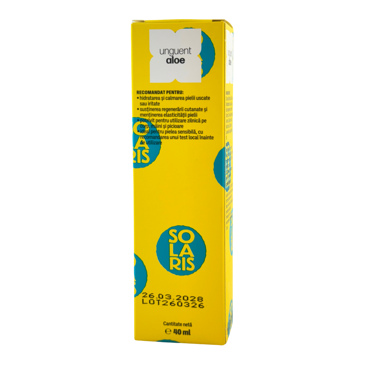 Unguent cu Aloe - Hidratare intensa 40 ml