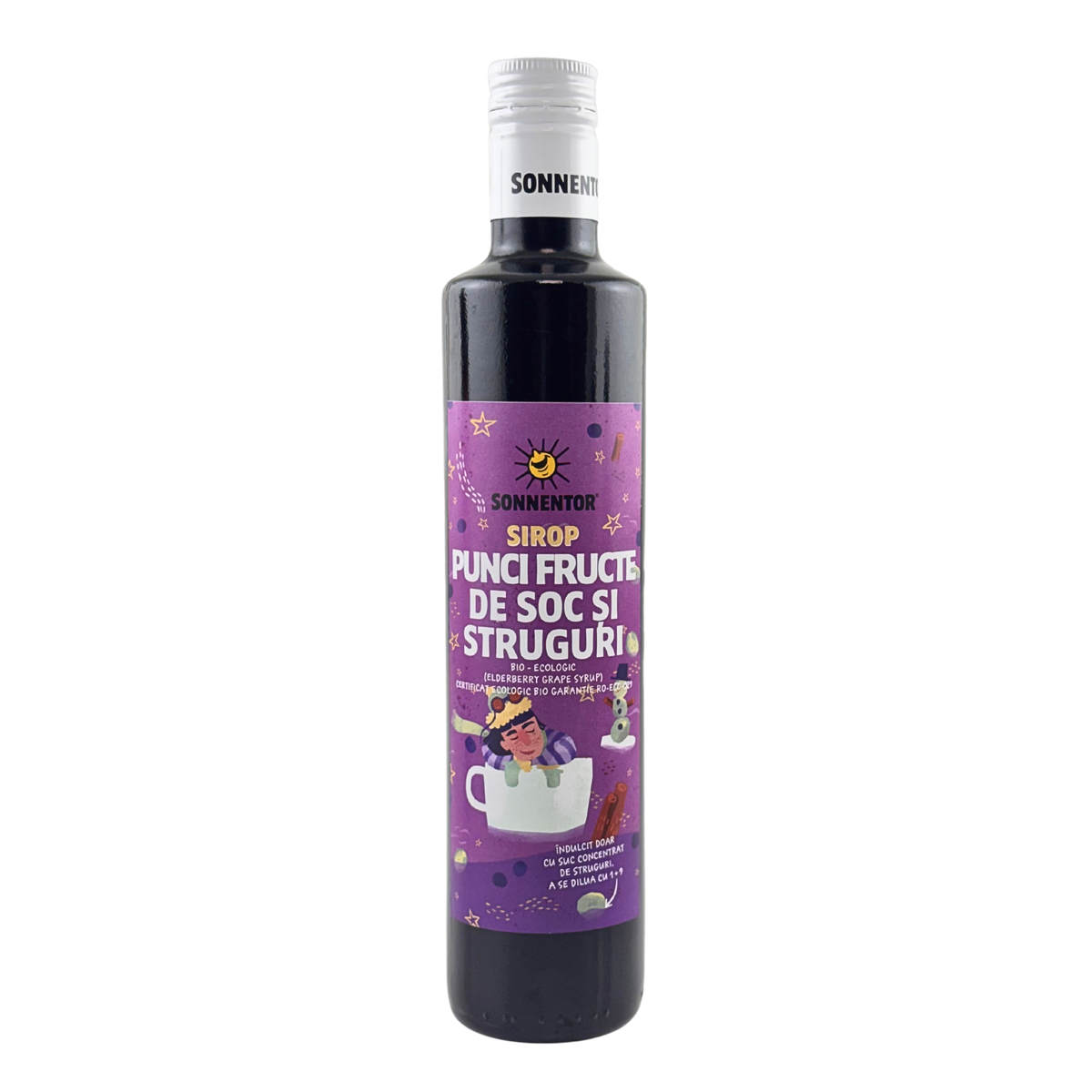 Sirop Punci Fructe de Soc si Struguri Eco 500 ml
