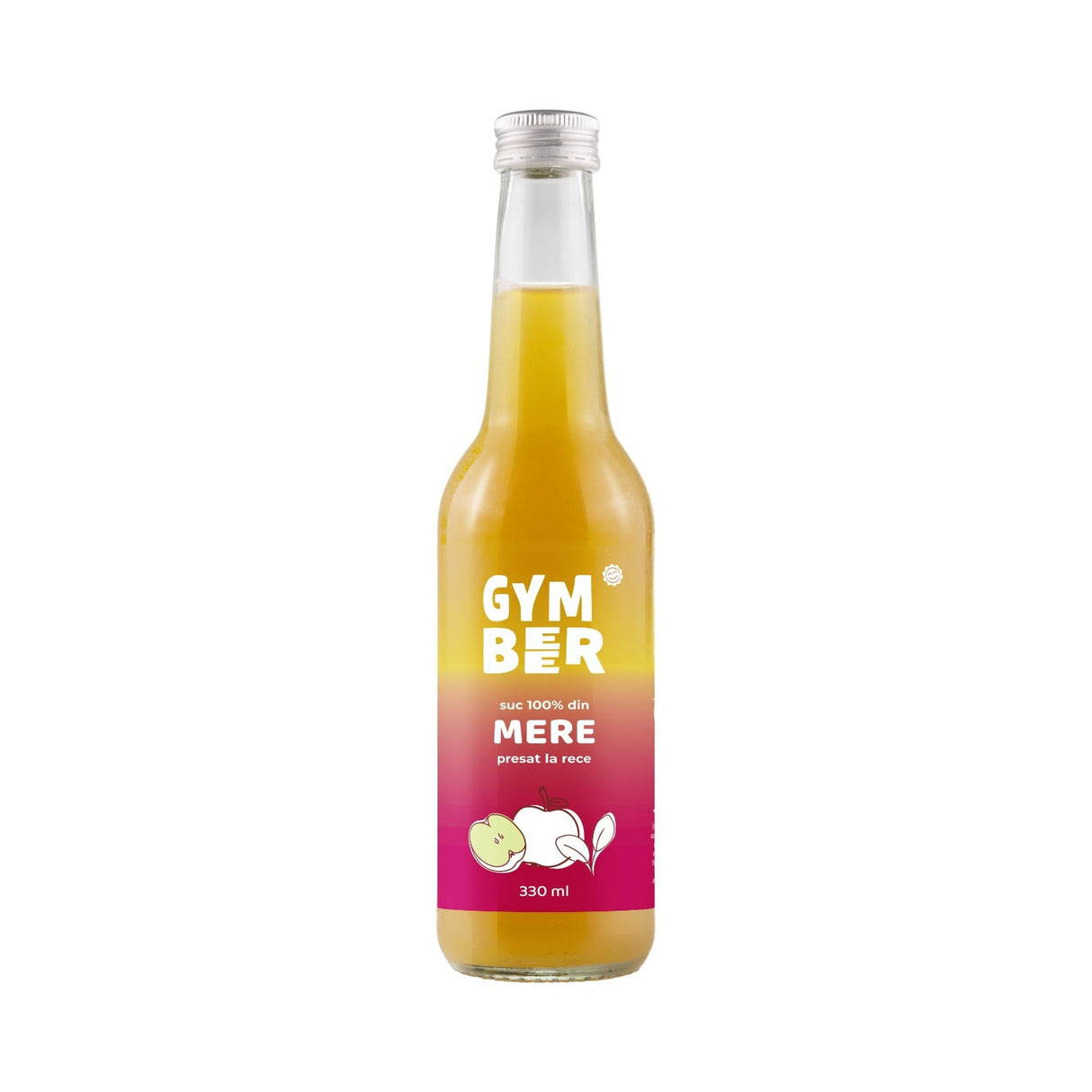 Suc din mere 100% natural presat la rece 330 ml - imagine 2