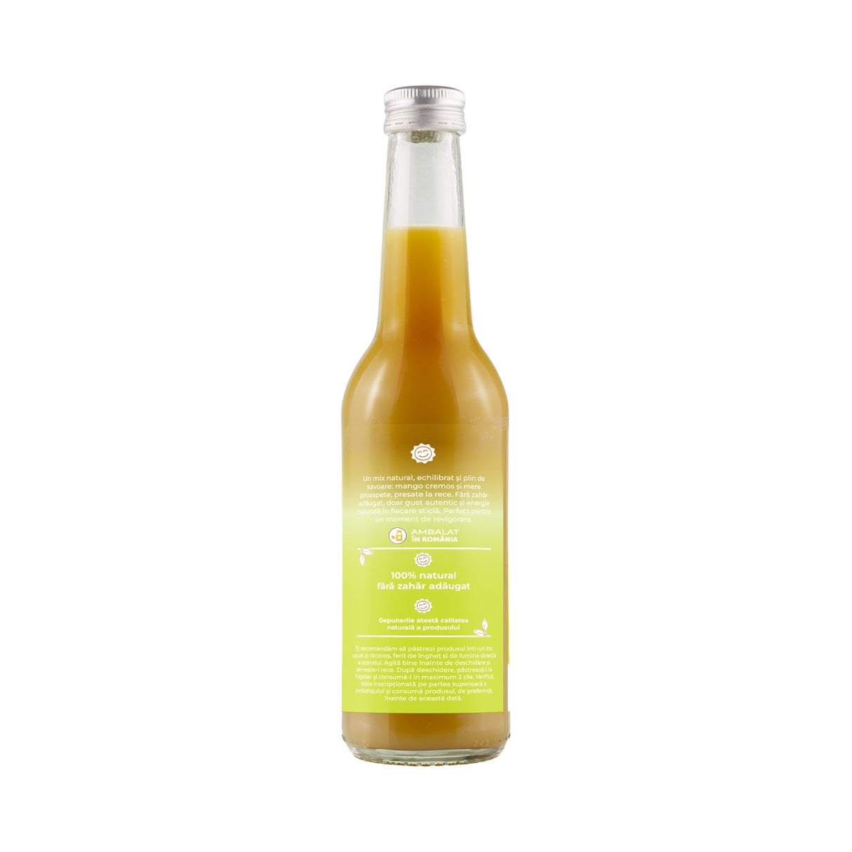 Suc de mango si mere 100% natural presat la rece 330 ml - imagine 3