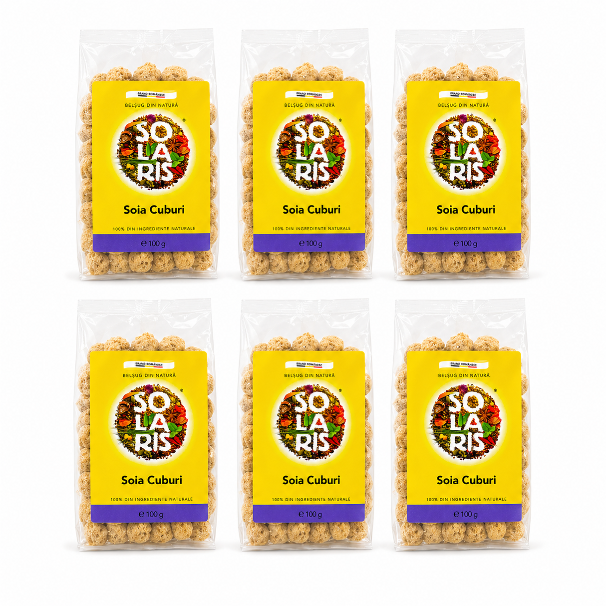 Set 6 × Soia cuburi 100 g