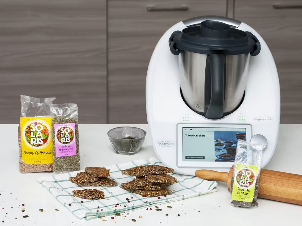 Crackers cu seminte si ierburi aromate