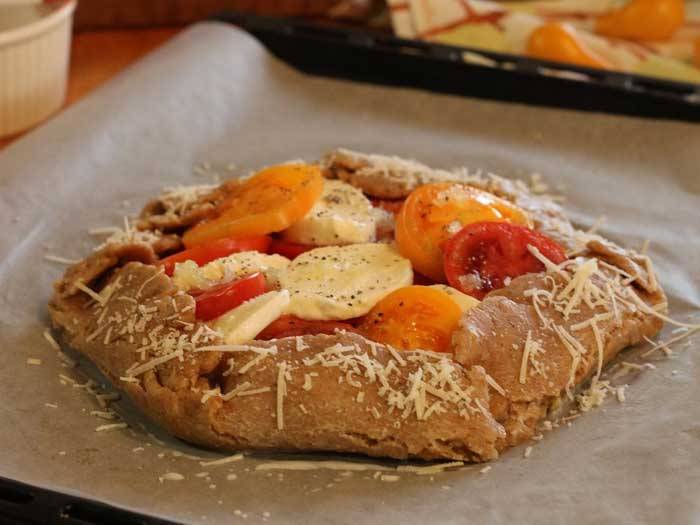 Galetta cu roșii și mozzarella