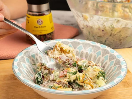 Salata de cartofi copti crocanti