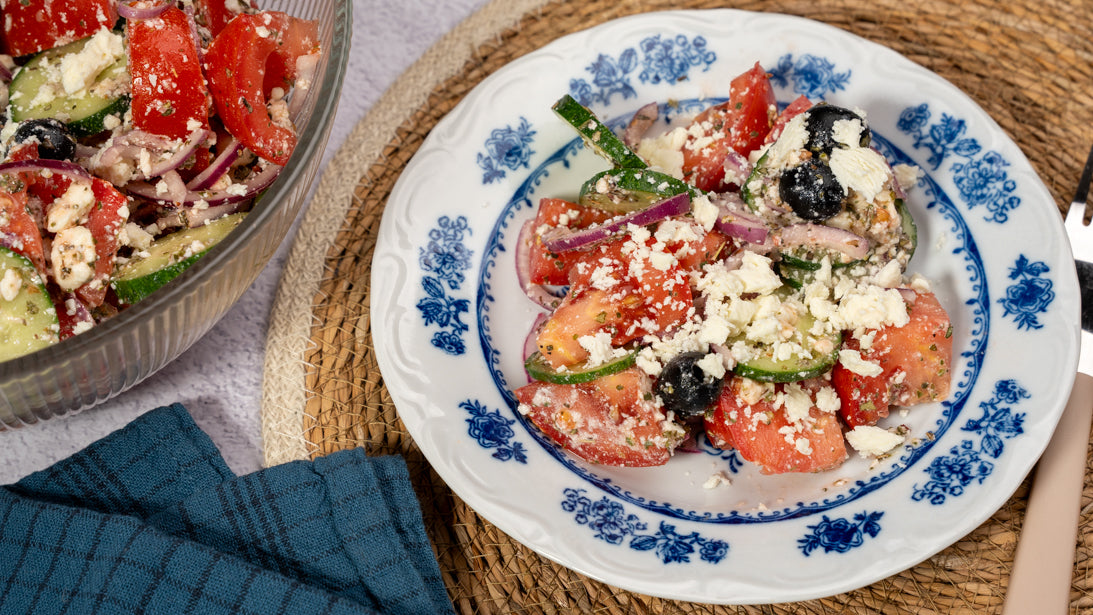 Salata greceasca cu oregano