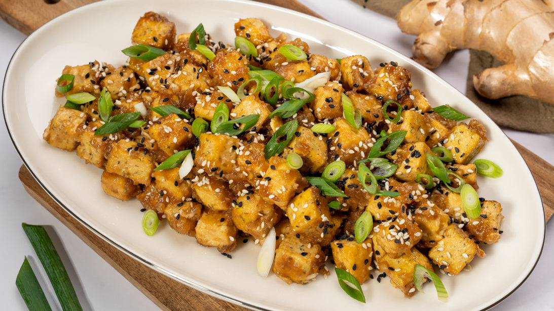 Sticky tofu cu susan