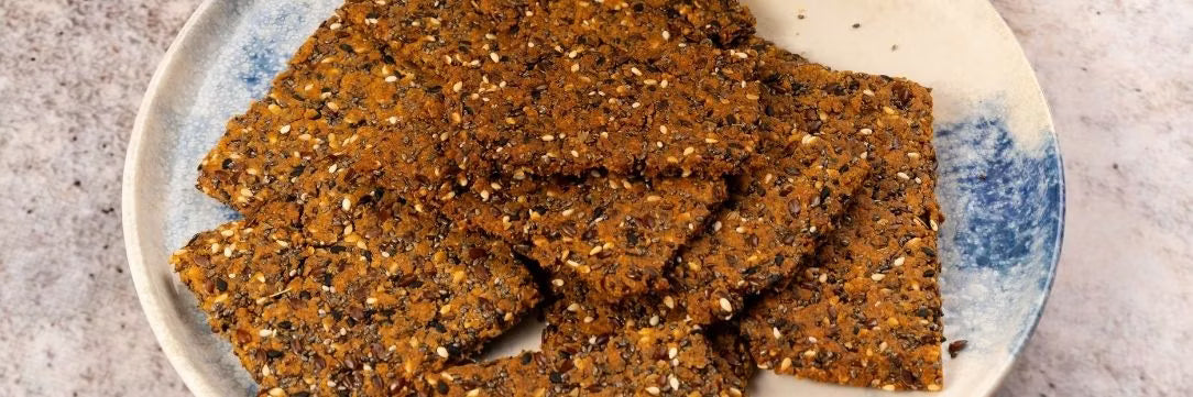 Biscuiti sarati de casa cu 3 tipuri de seminte