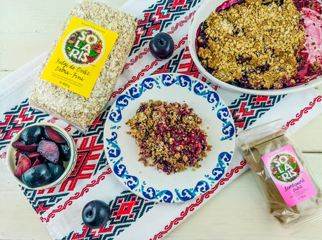Crumble vegan cu prune