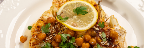 Conopida cu susan si dressing de tahini