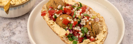 Falafel cu humus si tabbouleh