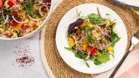 Salata cu bulgur, sumac si legume
