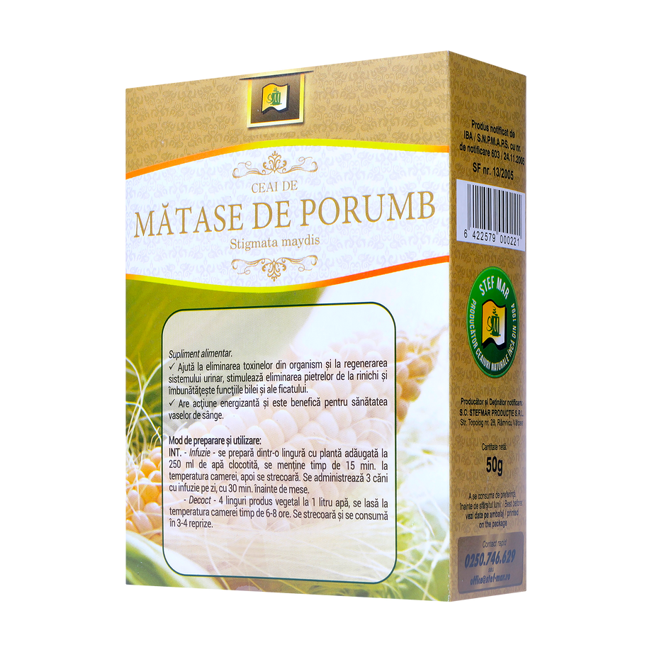 Ceai matase de porumb 50 g Stefmar