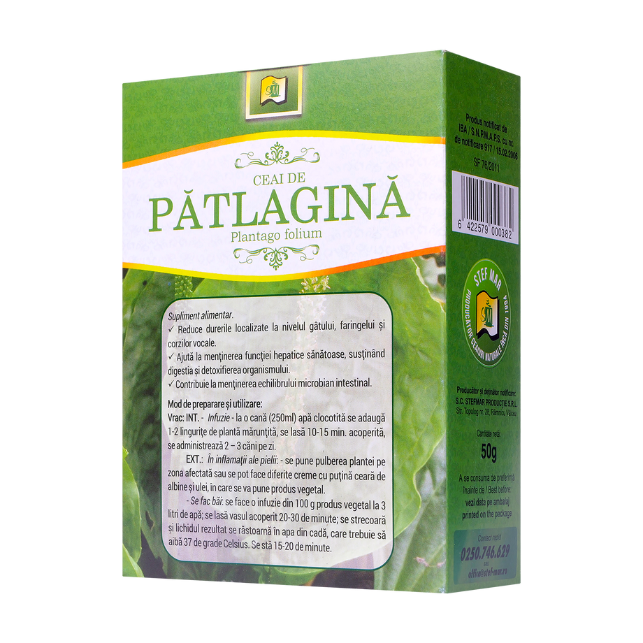 Ceai patlagina frunze 50 g