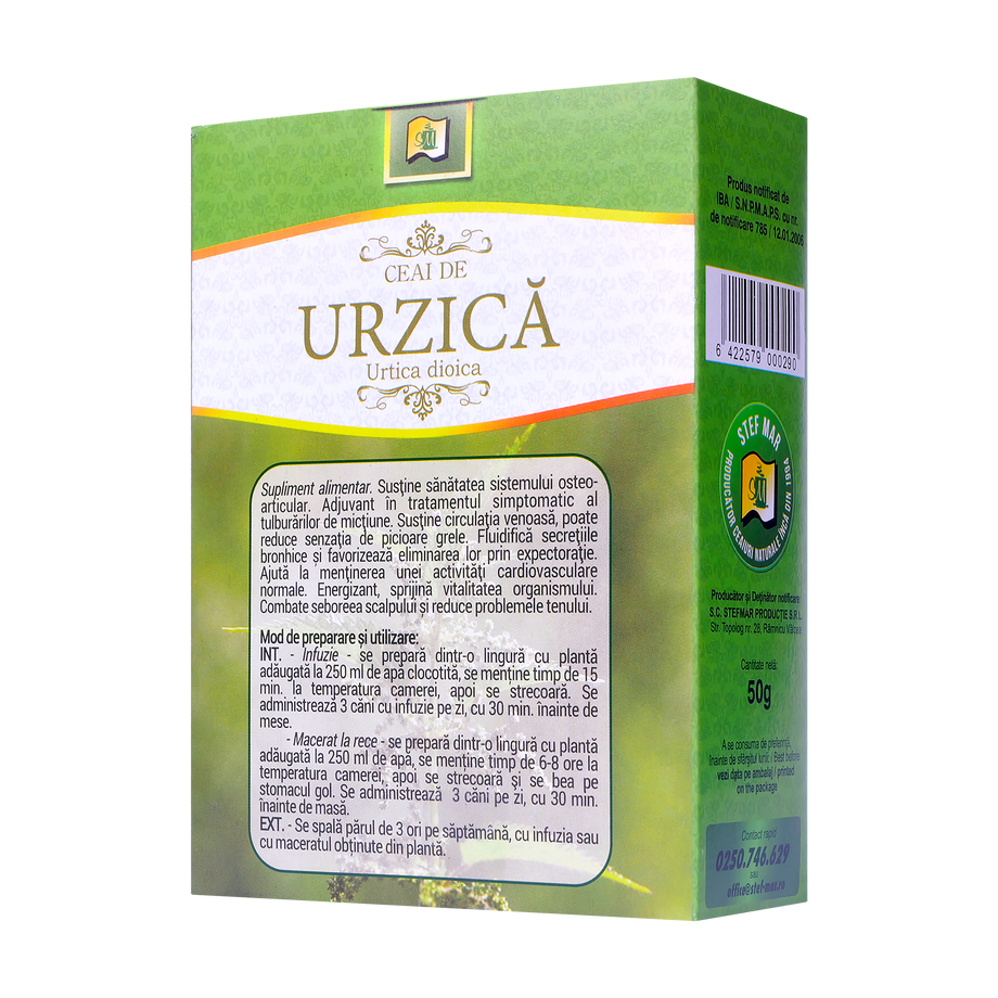 Ceai urzica vie frunze 50 g